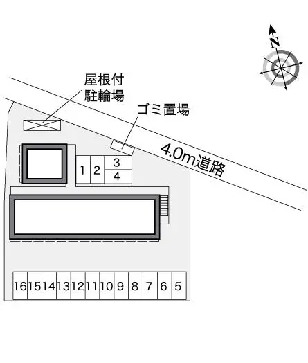 ★手数料０円★太宰府市都府楼南４丁目　月極駐車場（LP）